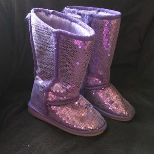 Sequin fizzy boots size 13
